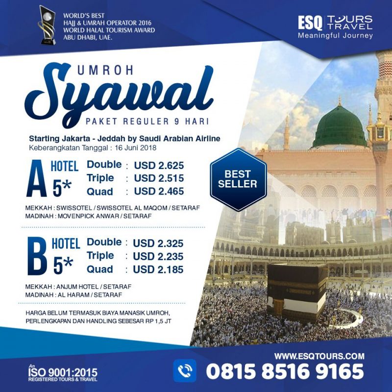 ESQ Tours Travel Umroh syawal 2018 umroh setelah idul