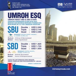 ESQ Tours Travel | Paket Umroh 2018