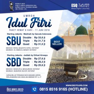 ESQ Tours Travel | paket umroh ramadhan idul fitri 2018 1
