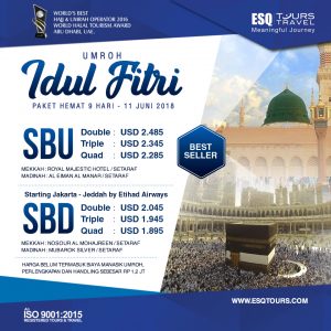 ESQ Tours Travel | Paket Umroh Idul Fitri lebaran 2018 (2)