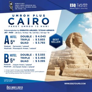 ESQ Tours Travel | Harga Paket Umroh plus cairo mesir desember 2018 | paket umroh plus cairo mesir 2019