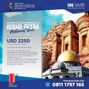 ESQ Tours Travel | Paket Tour muslim wisata halal aqsho petra september 2018