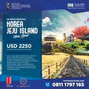 Paket tour muslim wisata halal korea jeju island desember 2018