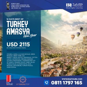 Paket Tour Muslim wisata halal turki amasya desember 2018