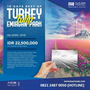 esq tours travel paket tour muslim wisata halal turki tulip 2019
