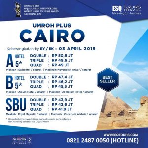 esq tours travel terpercaya paket umroh plus cairo 2019