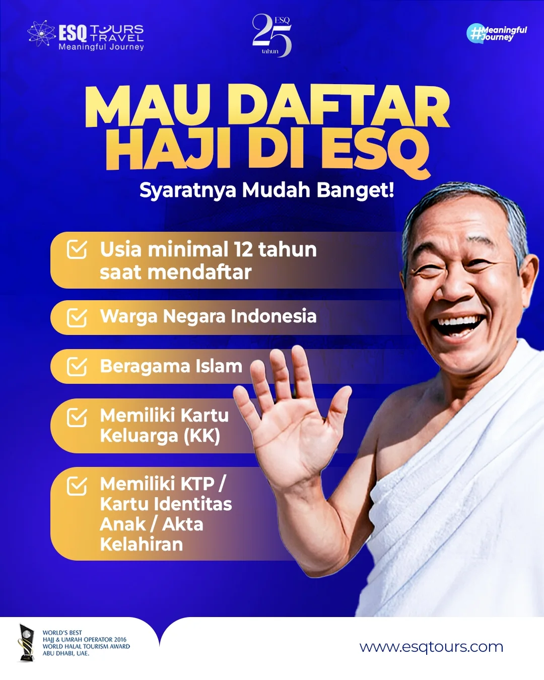 ESQ Tours Rancang 7 Paket Haji 2026 Sesuai Kesiapan Waktu, Fisik, dan Niat Jemaah
